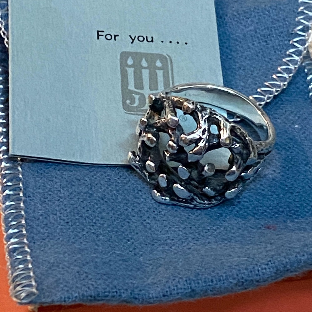 Rare James Avery Tree Branch Dome Open Work Ring